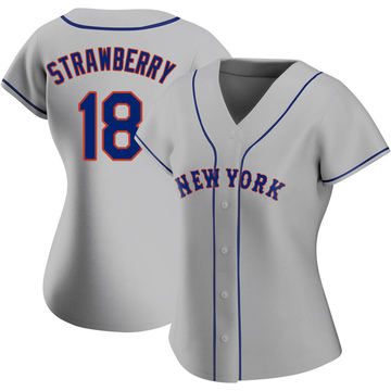 Men's Darryl Strawberry New York Mets Coop Player Replica Jersey