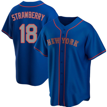 Nike Men's Darryl Strawberry New York Mets Coop Player Replica