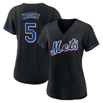 Mens Majestic New York Mets DAVID WRIGHT Baseball Jersey GRAY New