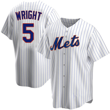 David Wright New York Mets MLB White Home Plate Tackle Twill Embroidered  Home Plate Baseball Jersey