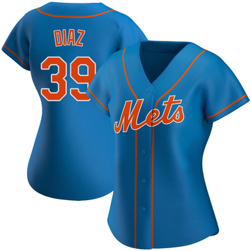 Authentic Men's Edwin Diaz Royal Blue Alternate Jersey - #39 Baseball New  York Mets Flex Base