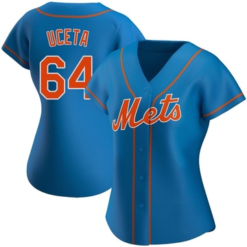 Denyi Reyes Women's Nike White New York Mets Home Replica Custom Jersey Size: Small