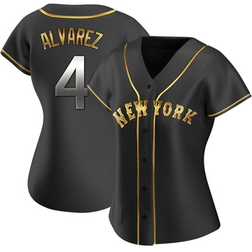 Francisco Alvarez Women's New York Mets Road Jersey - Gray Authentic