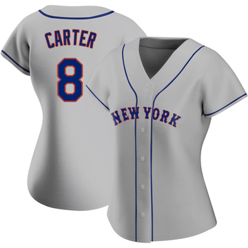Gary Carter New York Mets Grey Road Jersey w/ Team Patch Men's (S-3XL)