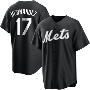 Men's New York Mets #17 Keith Hernandez Replica Grey Throwback