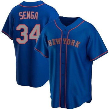 Kodai Senga New York Mets Youth Royal Roster Name & Number T-Shirt 