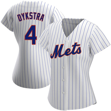 LENNY DYKSTRA New York Mets 1987 Majestic Cooperstown Away Baseball Jersey  - Custom Throwback Jerseys