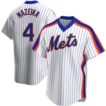 Patrick Mazeika #76 - Game Used Road Grey Jersey with Seaver Patch - Mets  vs. Braves - 10/3/21