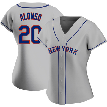 Authentic Men's Pete Alonso Royal/Gray Alternate Jersey - #20 Baseball New  York Mets Flex Base