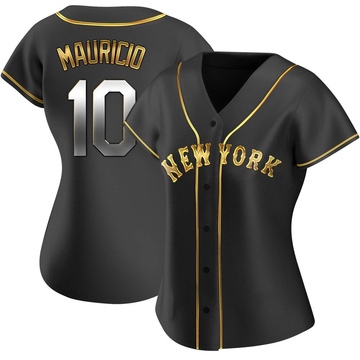 Ronny Mauricio - Team Issued White Pinstripe Jersey - 2021 Season