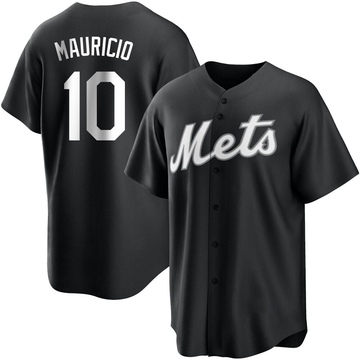 Ronny Mauricio - Team Issued White Pinstripe Jersey - 2021 Season