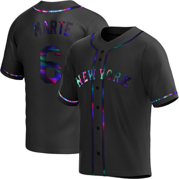 Men's Nike Starling Marte Black New York Mets Alternate Replica