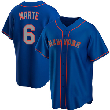 Men's Nike Starling Marte Black New York Mets Alternate Replica Player Jersey, Size: 2XL