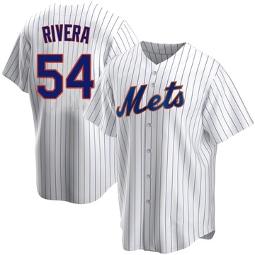 T.J. Rivera #54 - Game Used Road Grey 4th of July Jersey - Mets vs.  Nationals - 7/4/17