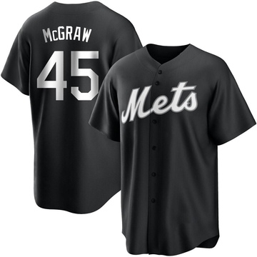 Men's New York Mets #45 Tug McGraw White Home Flex Base Authentic  Collection Baseball Jersey