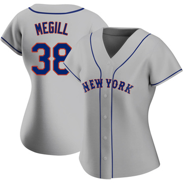 Tylor Megill #38 - Team Issued White Pinstripe Jersey with Seaver